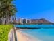 Panoramic view of Waikiki Beach and Diamond Head in Honolulu