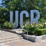The famous University of California's sign at UC Riverside
