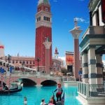 the Venetian Hotel (made to resemble the landscape of Venice)