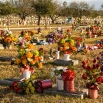 Colorful Cemetery of Laredo, Texas, USA