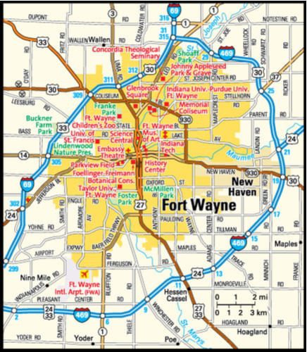 Map Of Allen County Indiana What Is Fort Wayne, Indiana Known For? - Best Hotels Home