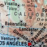 Map of Bakersfield and surrounding cities
