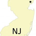 Newark city location on New Jersey map