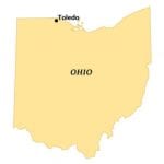 Toledo, Ohio locate map