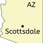 Scottsdale in Arizona location map