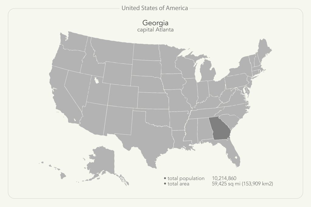 Where is Georgia, GA Located - Where is Georgia on a US map