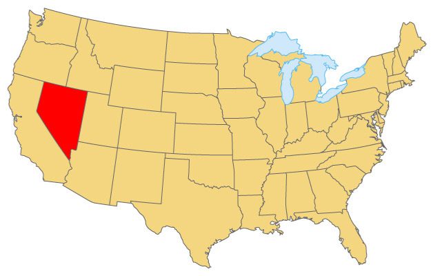 Where is Nevada, NV Located. Where is Nevada on a US map
