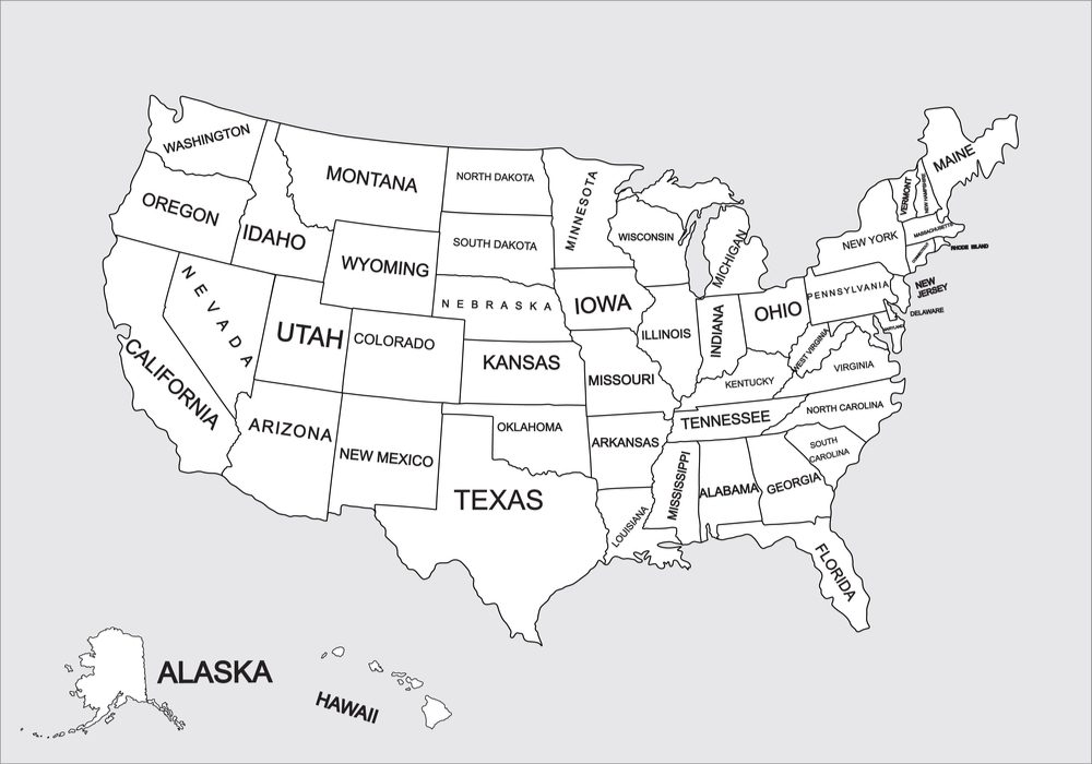 Where is Ohio, OH on a US map