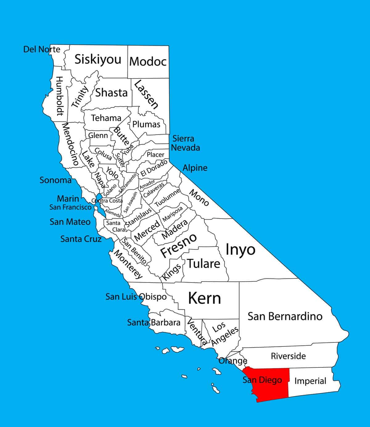 Where Is San Diego Located On The Map 1777x2048 