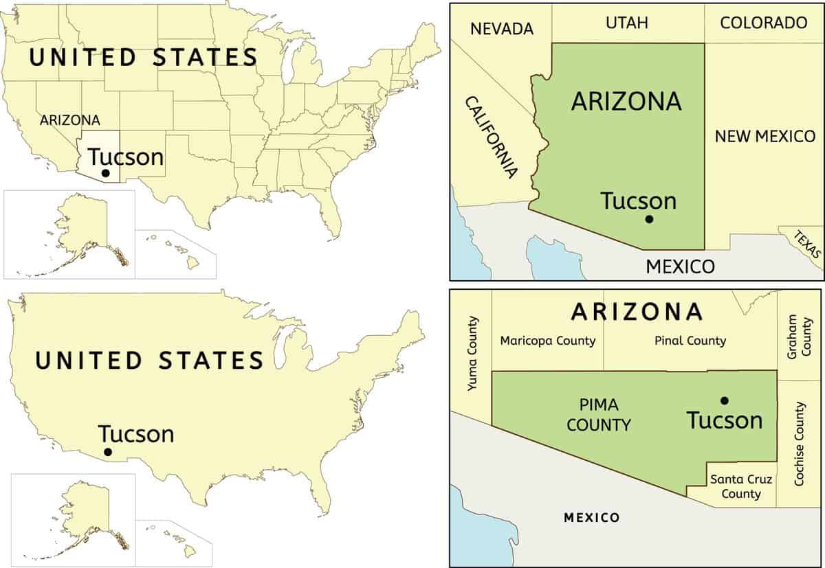 Where is Tucson (Arizona) located on the map? Is Tucson worth visiting ...