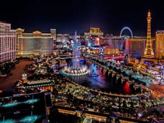 panoramic view of the Las Vegas Strip
