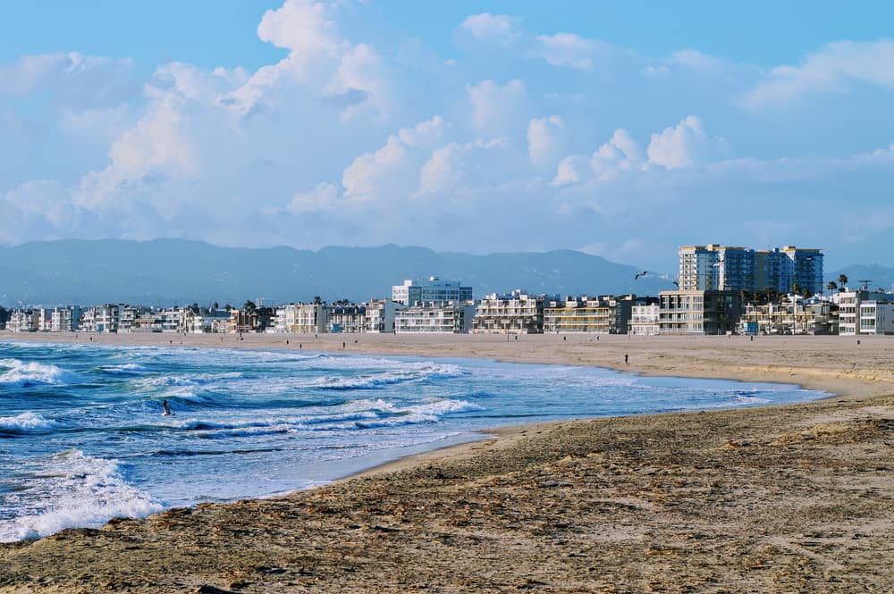 The beautiful beach at Marina del Rey. California