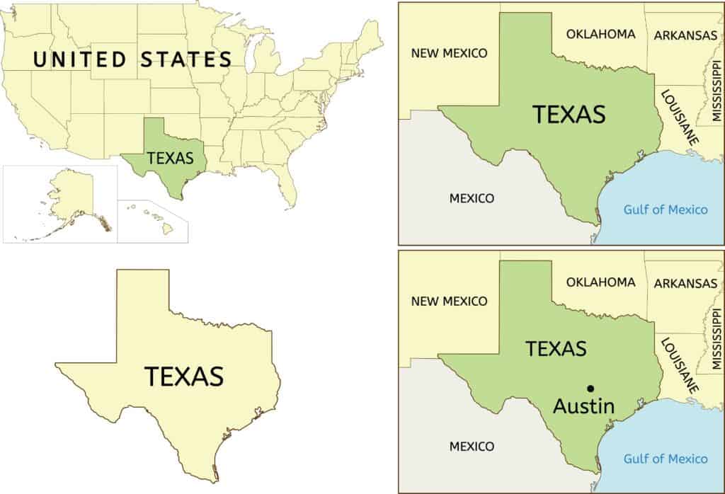 Where is Austin, Texas on a map