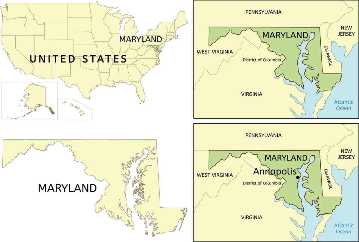 Where is the Capital of Maryland Located