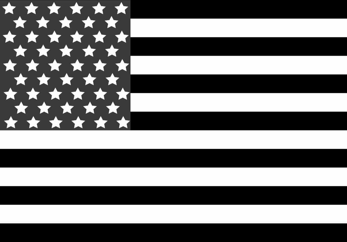 What Does The Black And White American Flag Stand For