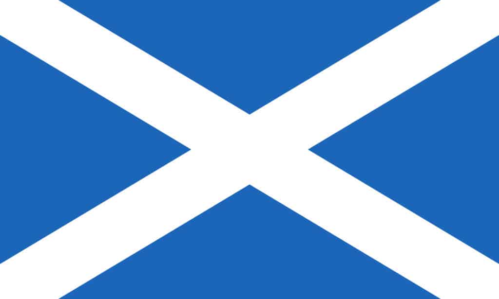 Flag of Scotland. Saint Andrew's Cross.