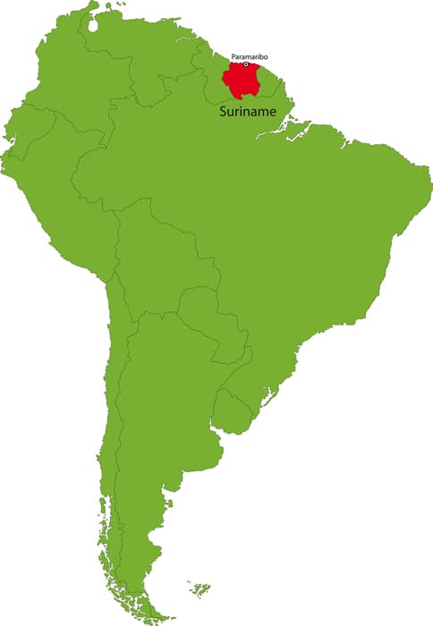 Where is the Capital of Suriname Located?
