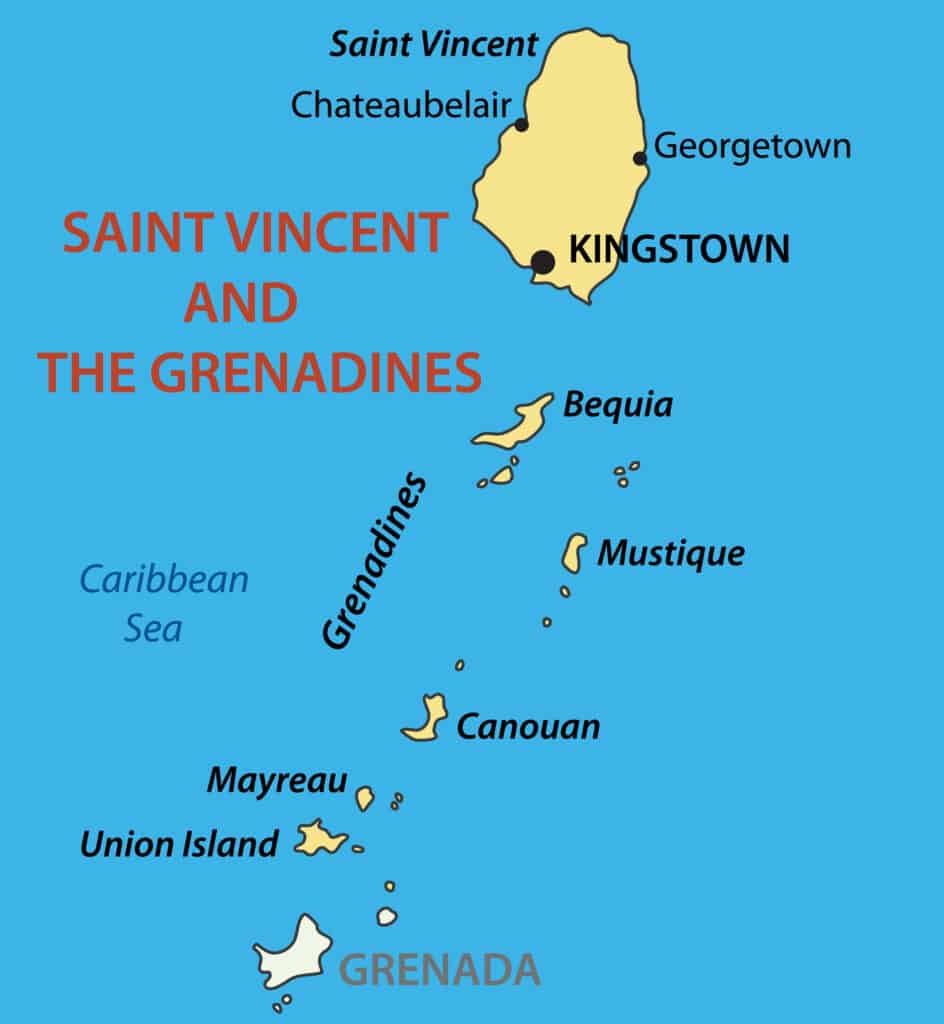Where Is the Capital of Saint Vincent and the Grenadines Located?