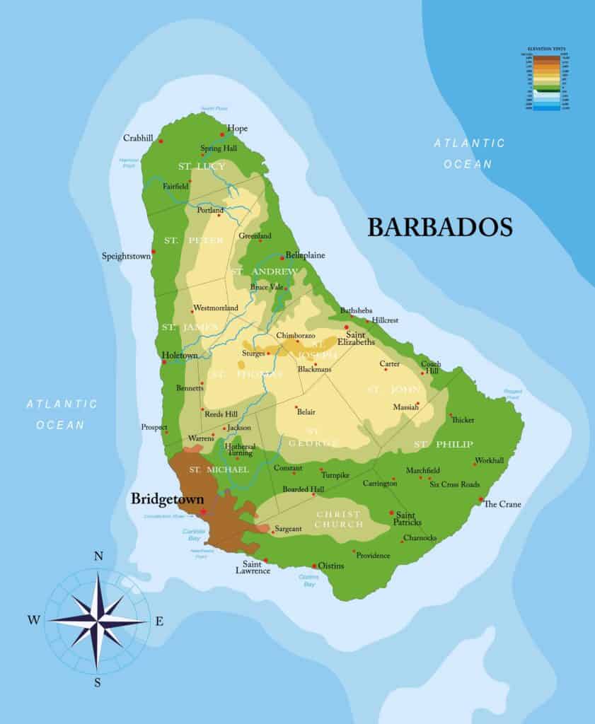 Where is the Capital of Barbados Located?