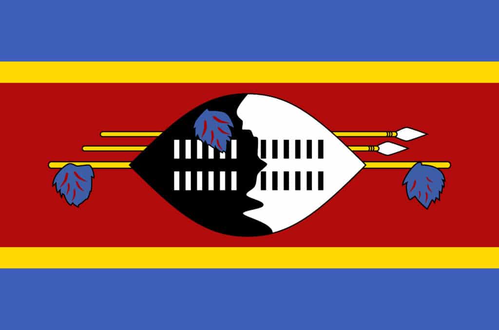 Eswatini national flag.