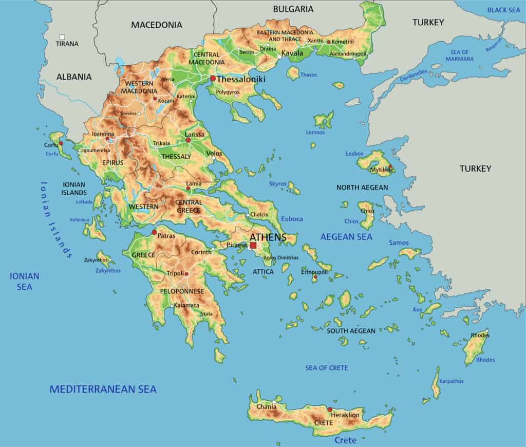 Where Is The Capital Of Greece Located?