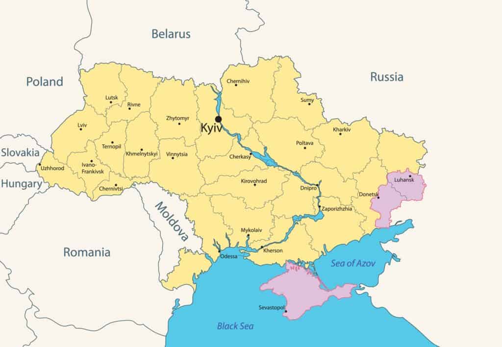 Where is the Capital of Ukraine Located?