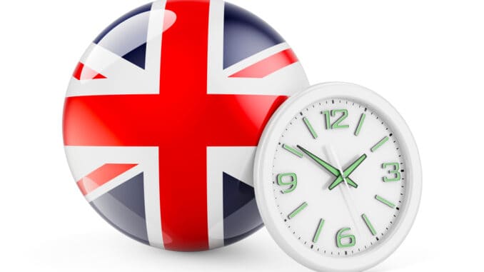 How many time zones are there in the United Kingdom?