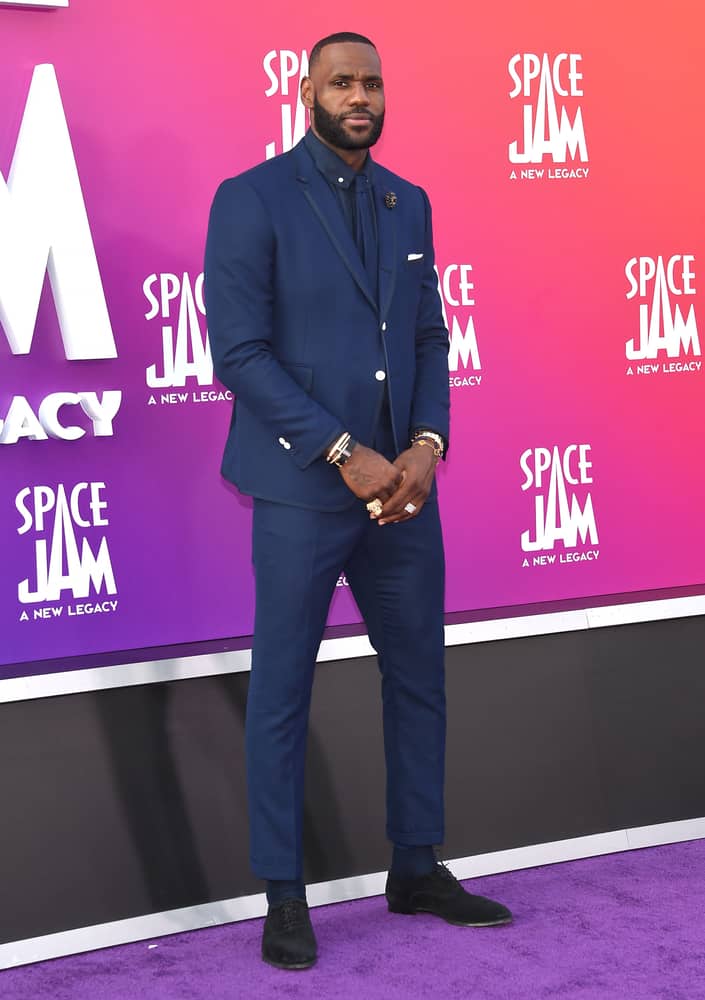 LeBron James arrives for the 'Space Jam'