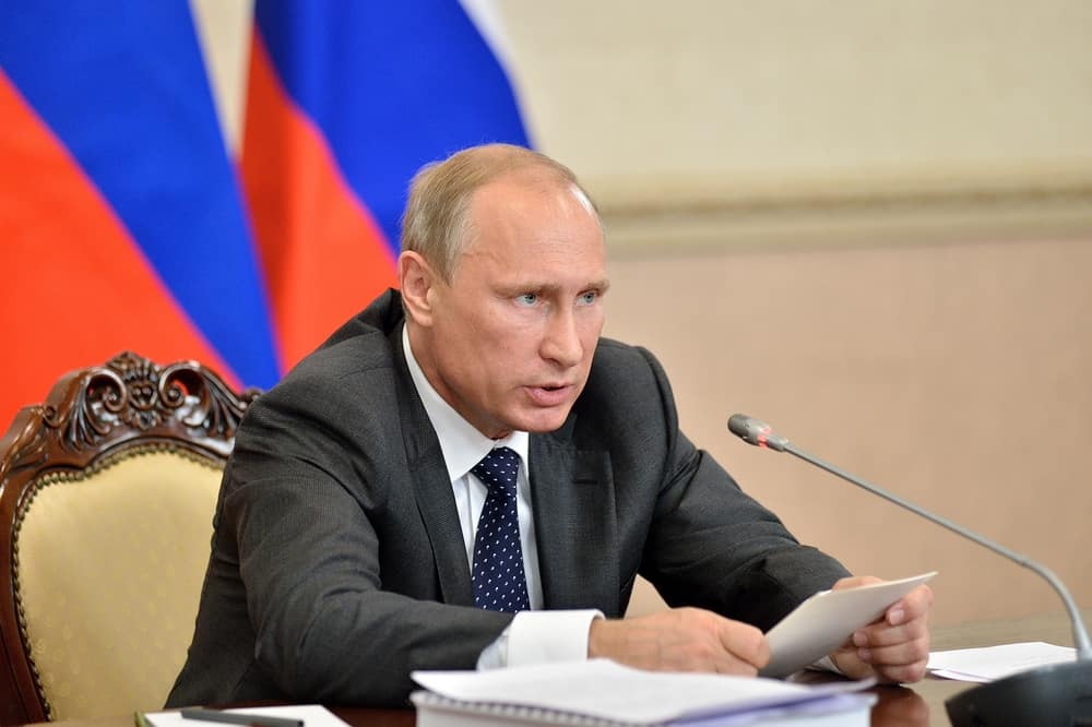 Vladimir Putin at the state Council Presidium meeting